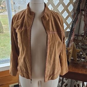 Cabela's Brown Zip-Front Jean Jacket